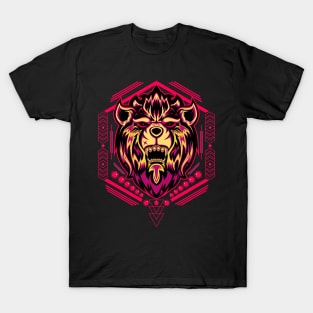 Lion head in sacred geometry T-Shirt